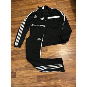 Adidas Climacool Tracksuit Men’s XL / Y2XL Black White 3 Stripes Full Zip Jacket
